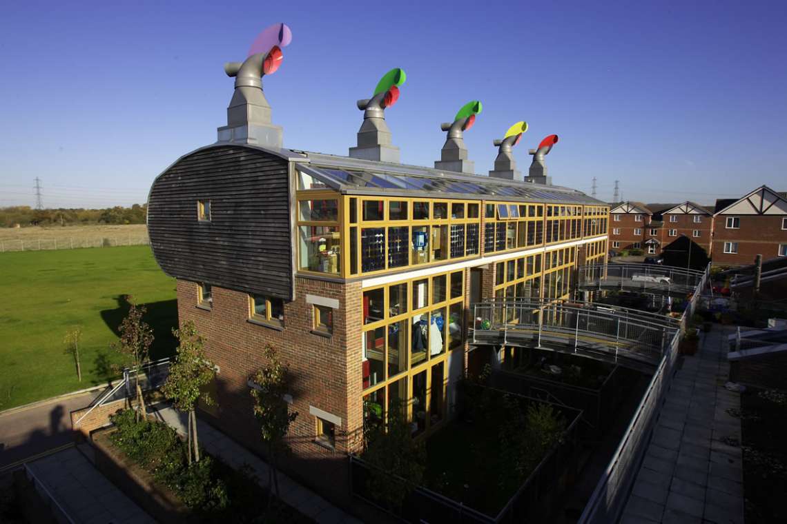 BedZED, un écoquartier durable de Londres Association Polen